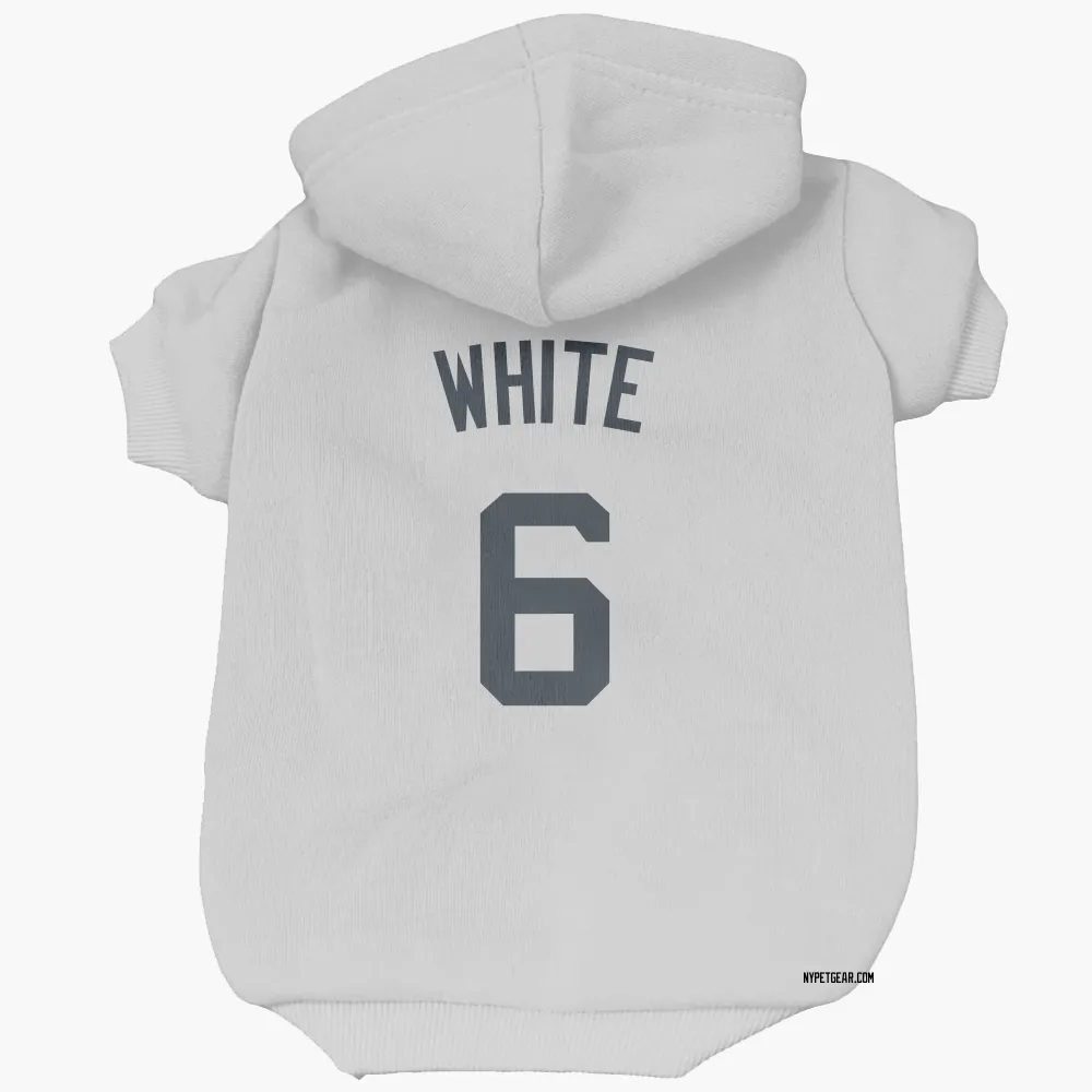 New York Yankees Roy White White Pet Hoodie for Dog & Cat