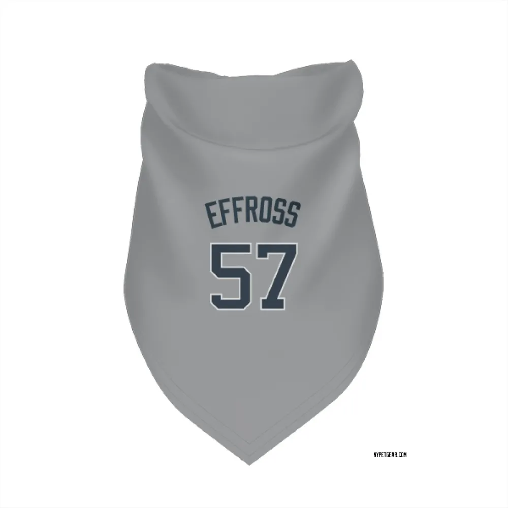 New York Yankees Scott Effross Gray Pet Bandana for Dog & Cat