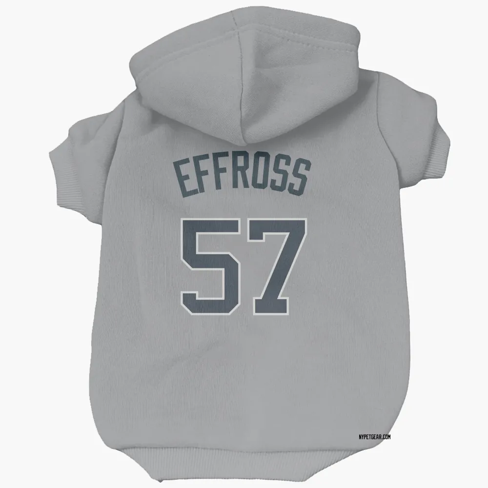 New York Yankees Scott Effross Gray Pet Hoodie for Dog & Cat