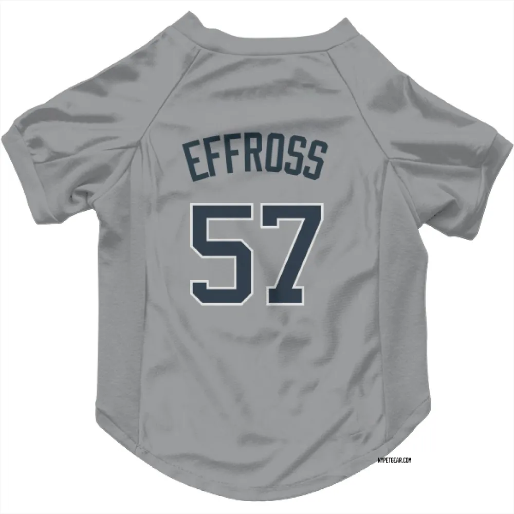 New York Yankees Scott Effross Gray Pet Jersey for Dog & Cat