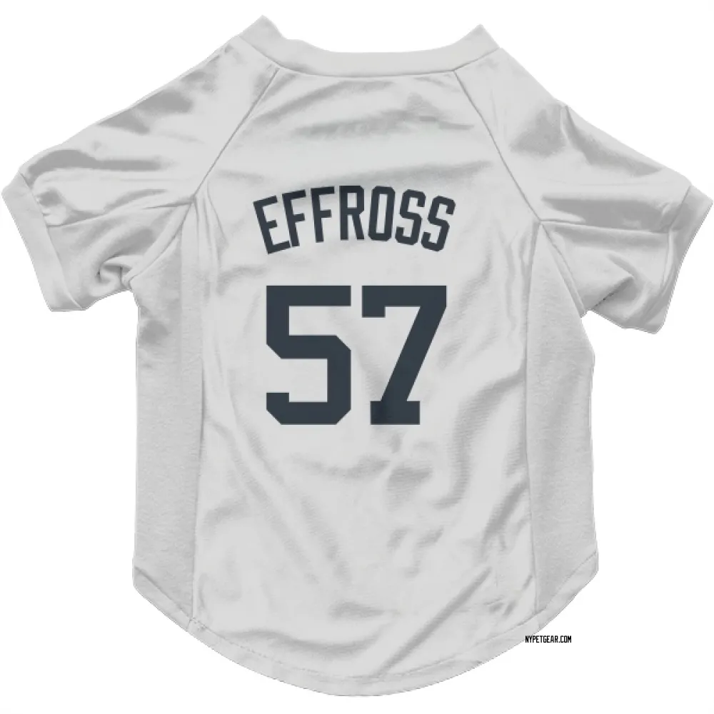 New York Yankees Scott Effross White Pet Jersey for Dog & Cat