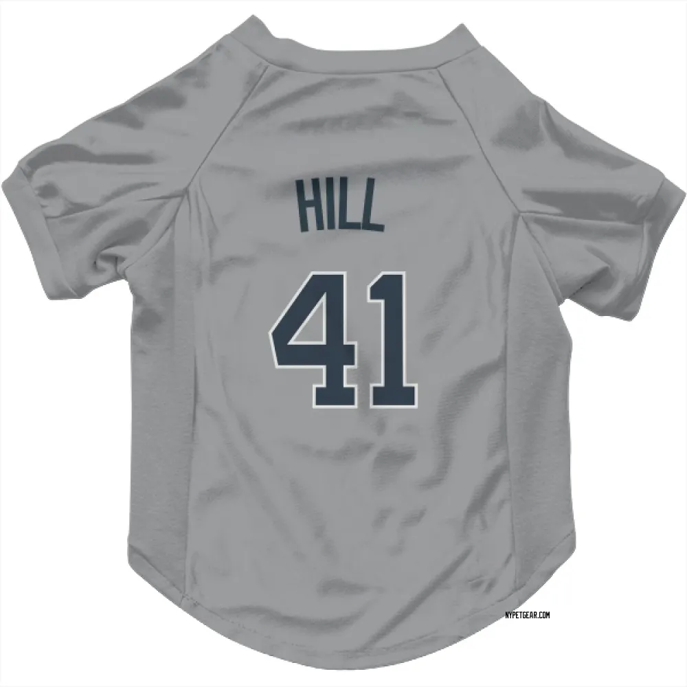 New York Yankees Tim Hill Gray Pet Jersey for Dog & Cat