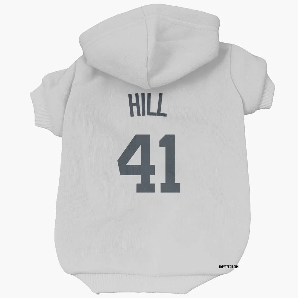 New York Yankees Tim Hill White Pet Hoodie for Dog & Cat