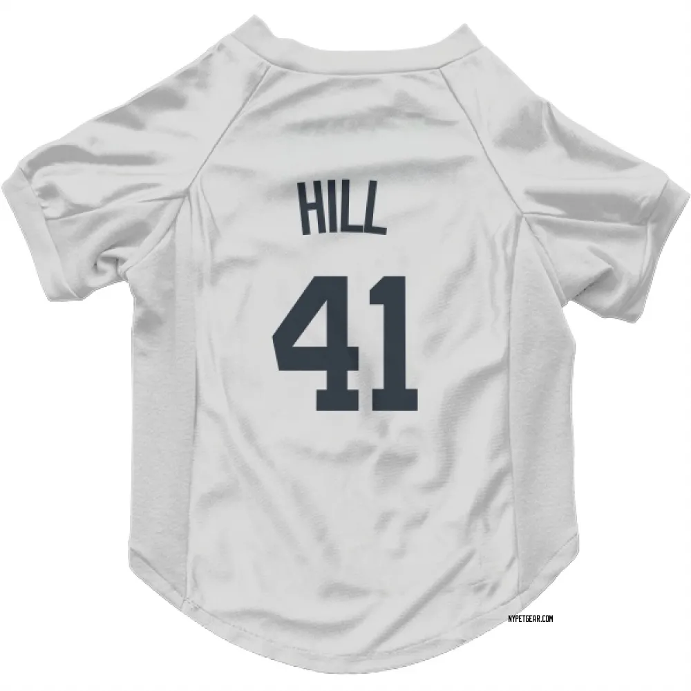 New York Yankees Tim Hill White Pet Jersey for Dog & Cat