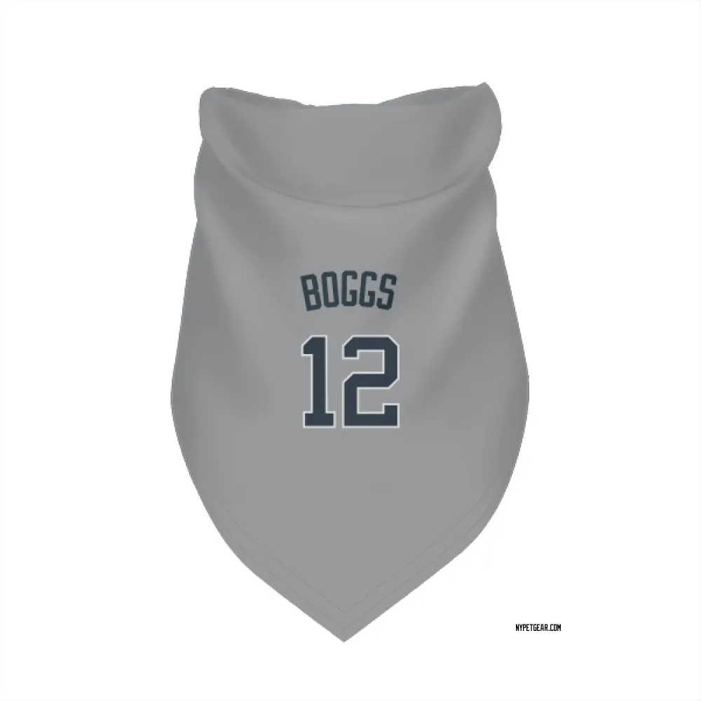 New York Yankees Wade Boggs Gray Pet Bandana for Dog & Cat