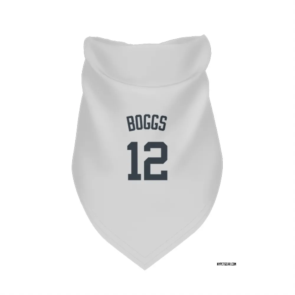 New York Yankees Wade Boggs White Pet Bandana for Dog & Cat