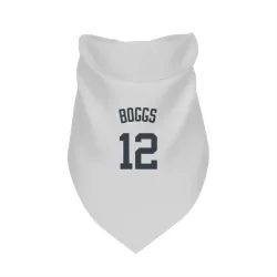 New York Yankees Wade Boggs White Pet Bandana for Dog & Cat