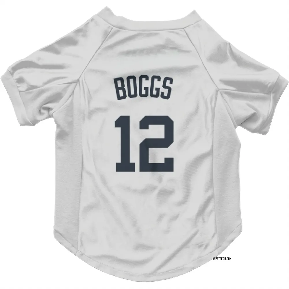 New York Yankees Wade Boggs White Pet Jersey for Dog & Cat