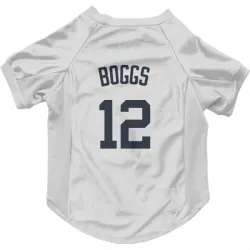 New York Yankees Wade Boggs White Pet Jersey for Dog & Cat