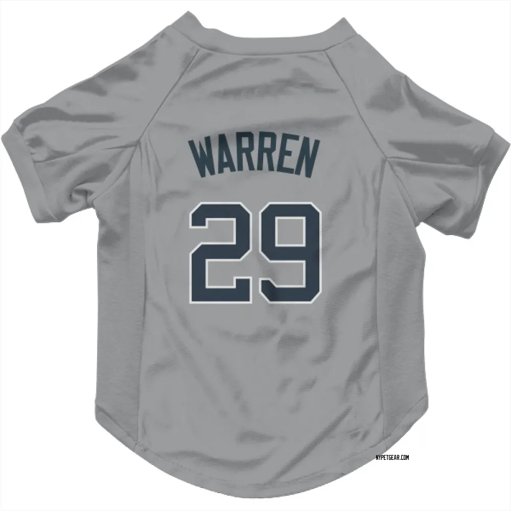New York Yankees Will Warren Gray Pet Jersey for Dog & Cat